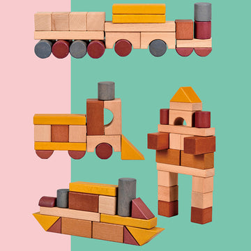 Sustainable Wooden Building Blocks | Eco-Friendly Kids Toy Set