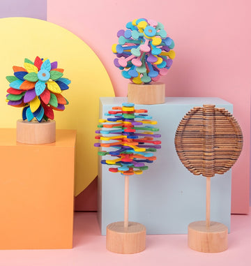 Eco-Friendly Wooden Rotating Lollipop Toy | Sustainable Kids Gift
