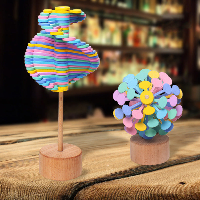 Eco-Friendly Wooden Rotating Lollipop Toy | Sustainable Kids Gift